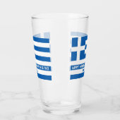 Verre Joyeux drapeau grec pour l'indépendance (Gauche)