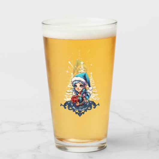 Verre Joyeux elfe (Devant (rempli))