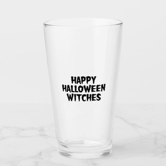 Verre Joyeux Halloween Sorcières (Devant)