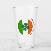 Verre Joyeux Jour de la Saint Patrick Irlandais Drapeau (Devant)