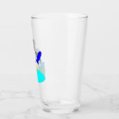 Verre Joyeux manchot de pêche de Noël (Gauche)