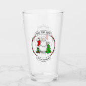 Verre Joyeux Noël 2 Arbre Stocker Snowman (Devant)