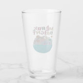 Verre Joyeux Noël blanc et bleu (Dos)