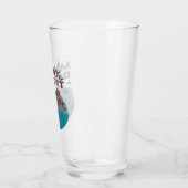Verre Joyeux Noël blanc et bleu (Gauche)