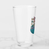 Verre Joyeux Noël blanc et bleu (Droite)