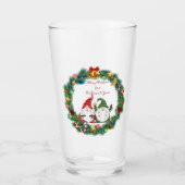 Verre Joyeux Noël de Notre Gnome à Tes (Devant)