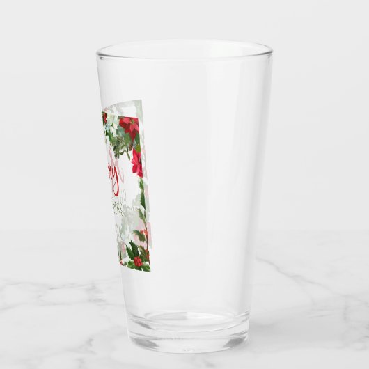 Verre Joyeux Noël de verdure (Gauche)