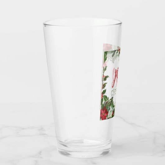 Verre Joyeux Noël de verdure (Droite)