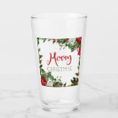 Verre Joyeux Noël de verdure (Devant)