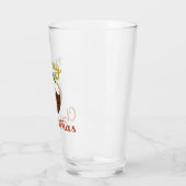 Verre Joyeux Noël+Pudding Design (Gauche)