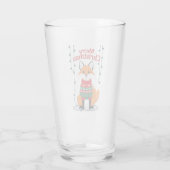 Verre Joyeux Noël, Renard ! (Dos)