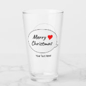 Verre Joyeux Noël sincère (Dos)