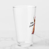 Verre Joyeux Noël vache Highland (Droite)