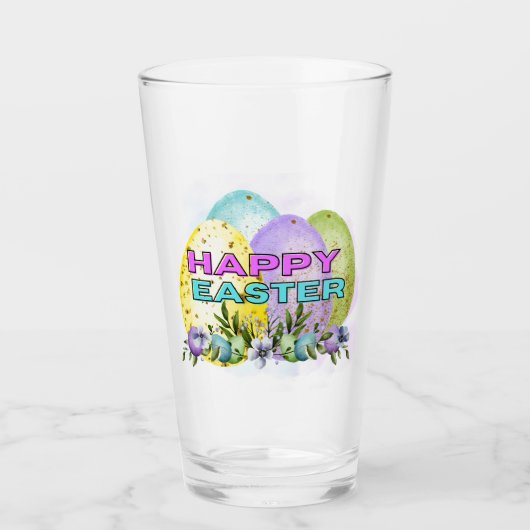 Verre Joyeux pâques (Devant)