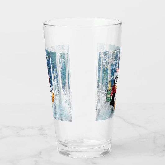 Verre Joyeux pingouin - Noël (Droite)