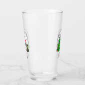 Verre Joyeux sapin de Noël 2 caniche (blanc) chien migno (Gauche)