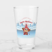 Verre Joyeux singe des fêtes (Devant)