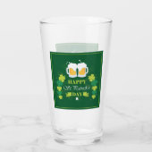 Verre Joyeux St. Patricks Day Bière et Clovers (Dos)
