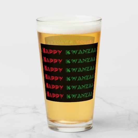 Verre Joyeux vœu de Kwanzaa 2 (Dos (rempli))