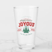 Verre Joyous Saison de Fir Arbres Rouge/Vert ID580 (Devant)