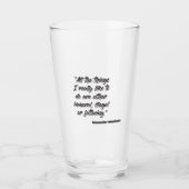 Verre JSR "Toutes les choses que j'aime vraiment (Devant)