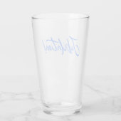 Verre JUBILATION ! CÉLÉBRATION (BLEU) par Jeff Willis Ar (Dos)