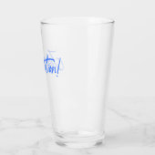 Verre JUBILATION ! CÉLÉBRATION (BLEU) par Jeff Willis Ar (Gauche)