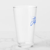 Verre JUBILATION ! CÉLÉBRATION (BLEU) par Jeff Willis Ar (Droite)