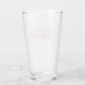 Verre JUBILATION ! CÉLÉBRATION (PINK) de Jeff Willis Art (Dos)