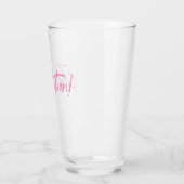 Verre JUBILATION ! CÉLÉBRATION (PINK) de Jeff Willis Art (Gauche)