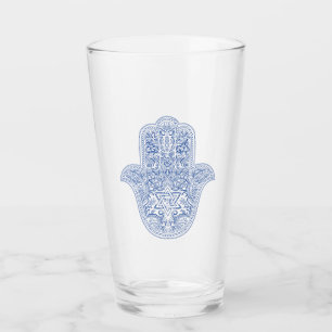 Verre Judaïque - Lunettes de boisson - Hamsa Design