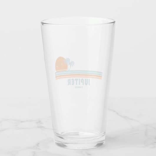 Verre Jupiter Floride Sun Palm Trees (Dos)