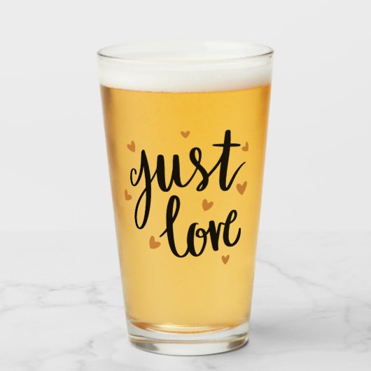 Verre Juste l'amour (Devant (rempli))