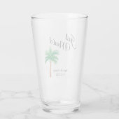 Verre Juste Maui | Maui Beach Palm Tree Mariage Faveur (Dos)