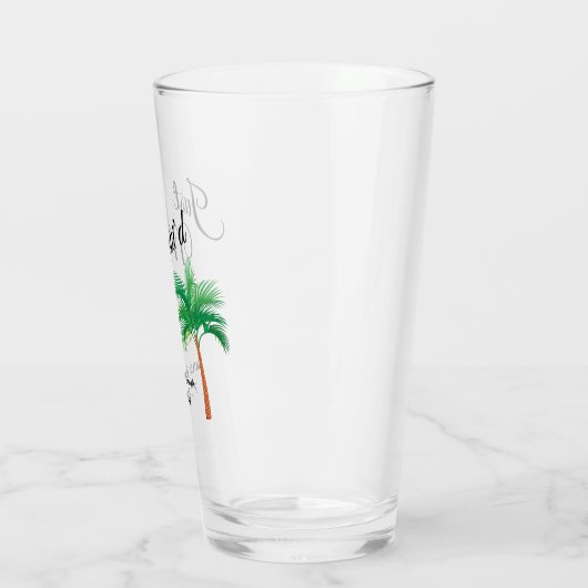Verre Juste Maui | Maui Beach Palm Tree Mariage Faveur (Gauche)