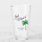 Verre Juste Maui | Maui Beach Palm Tree Mariage Faveur (Devant)