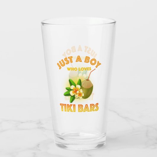 Verre Juste Un Garçon Qui Aime Les Bars Tiki (Dos)