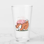 Verre Juste un Shiba allongé bas : mignonne conception S (Devant)