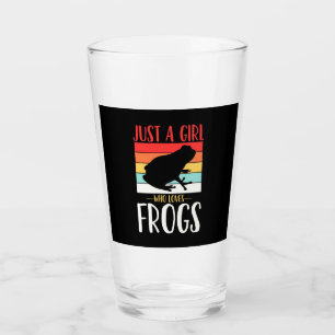 Verre Juste une fille qui aime la grenouille