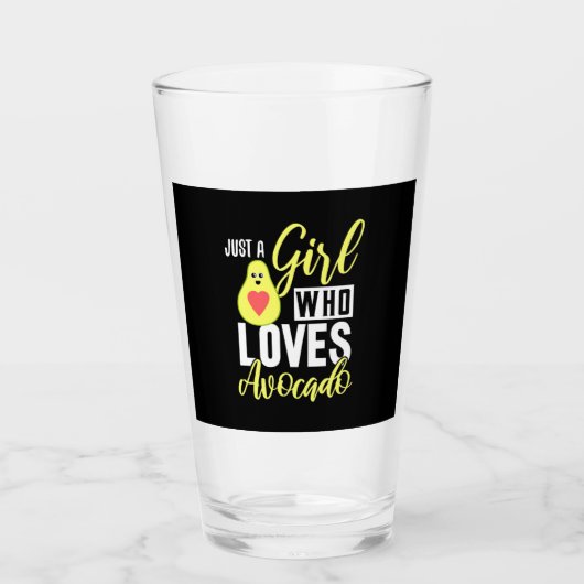 Verre Juste Une Fille Qui Aime L'Avocado (Devant)