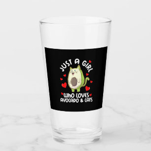 Verre Juste Une Fille Qui Aime L'Avocado Et Les Chats