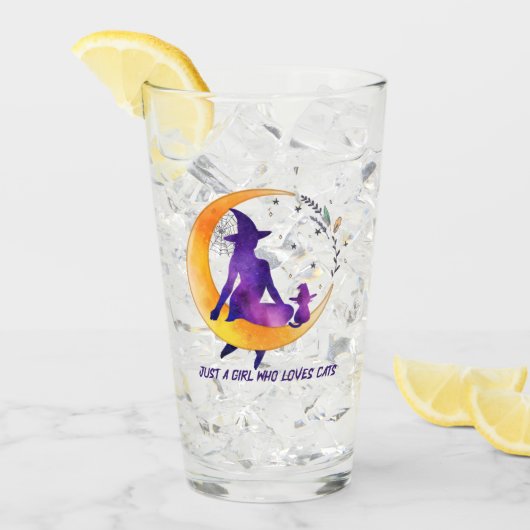 Verre Juste Une Fille Qui Aime Le Chat (Devant glace)