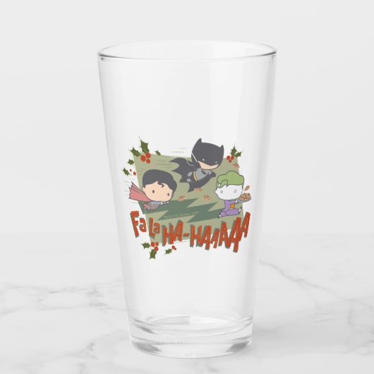 Verre Justice League Chibi Holiday Cookie Chase (Devant)