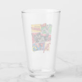 Verre Justice League "Sauvez les fêtes !" (Dos)