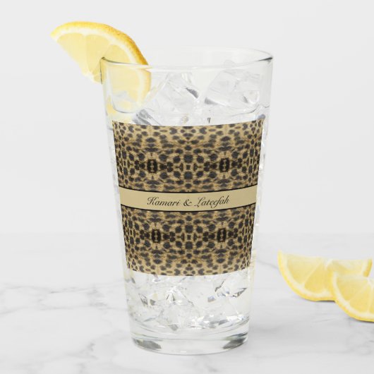 Verre KaleidoCheetah, coutume (Devant glace)