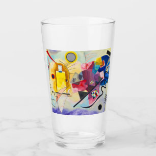 Verre Kandinsky jaune-rouge-bleu