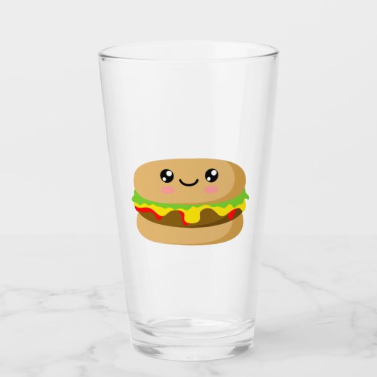 Verre Kawaii Burger (Devant)