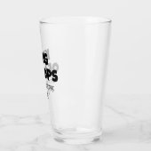 Verre King of Hops - Citation de bière Hindi sur la conc (Gauche)