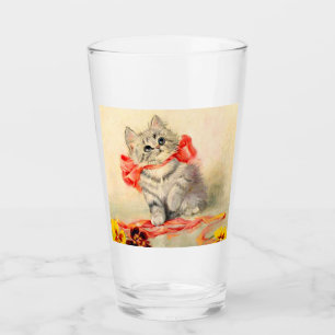 Verre Kitten avec ruban rouge