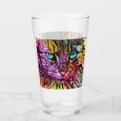 Verre Kitty Chat Kitten Design artistique (Dos)